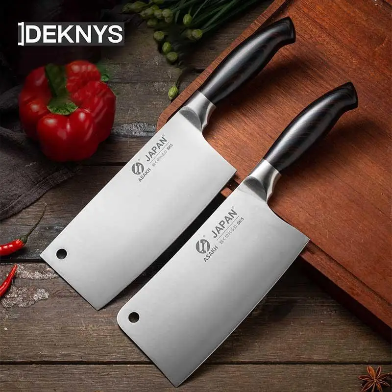 

Genuine Japanese Kitchen Knife 3cr13 Stainless Steel Professional Sharp Meat Boning Butcher Knives Cleaver Slicing Chef Knife