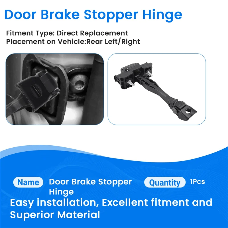 

Efficientt-51227341033 Автомобильный задний левый и правый дверной стопорный шарнир для BMW G30 G31 F90 2018-2022