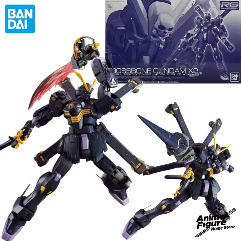 

100%Original in Stock Bandai RG 1/144 Crossbone Gundam X-2 Anime Character Assemble Assemble Toy Model Ornaments Collection Gift