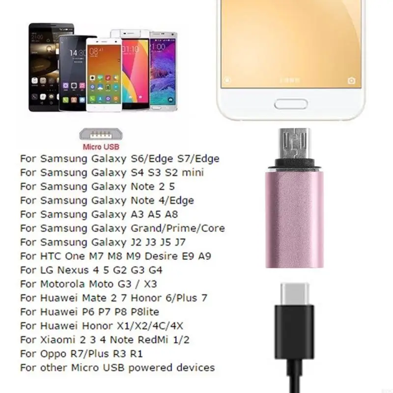 W89C USB C do Micro USB Adapter szybkie ładowanie i transfer danych