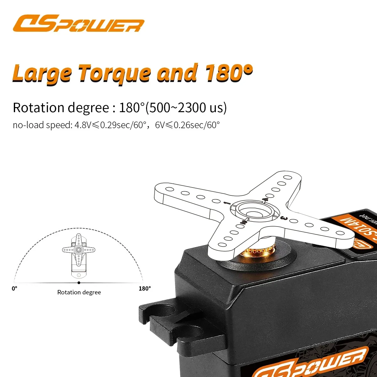 DSPOWER 9KG High Speed Servo Metal Gear Digital Servo RC Servos for 1/8 1/10 RC Cars Plane Airplane Robot Glider With 25T Arm