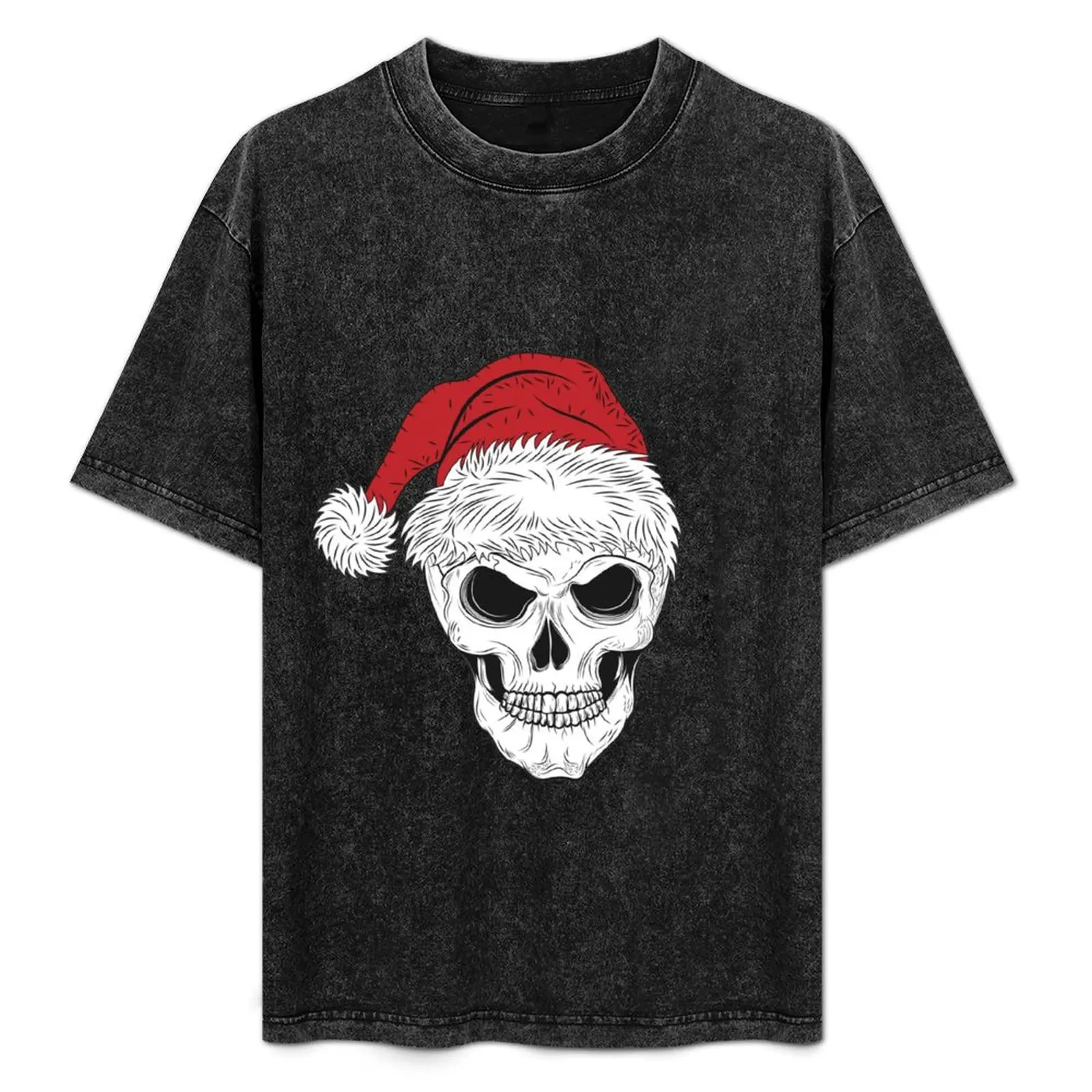 

Scary Christmas Skull T-Shirt Lightweight Print T-Shirt