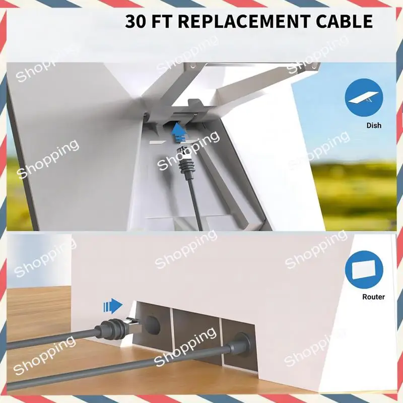 M20K untuk Kabel Star Link Gen3 Generasi Ketiga Router Link Kabel Jaringan RJ45 Kabel Ekstensi Kabel Generasi Ketiga