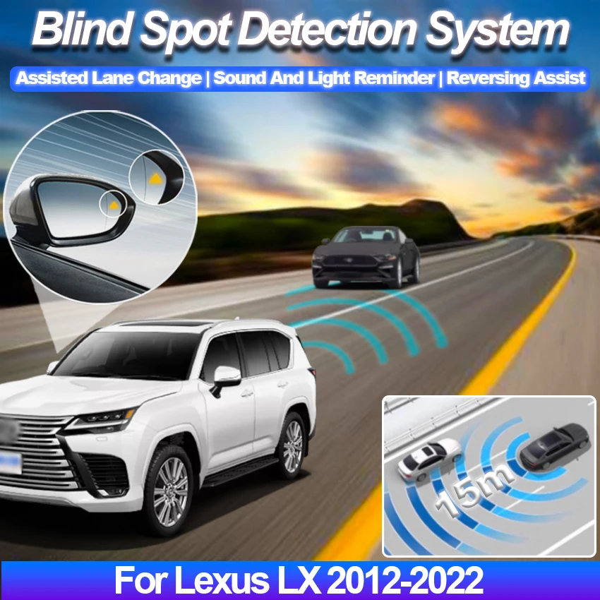 Car Mirror BSD BSM BSA Blind Spot Detection System Lane Change Assist Parking Sensor For Lexus LX 2012-2022