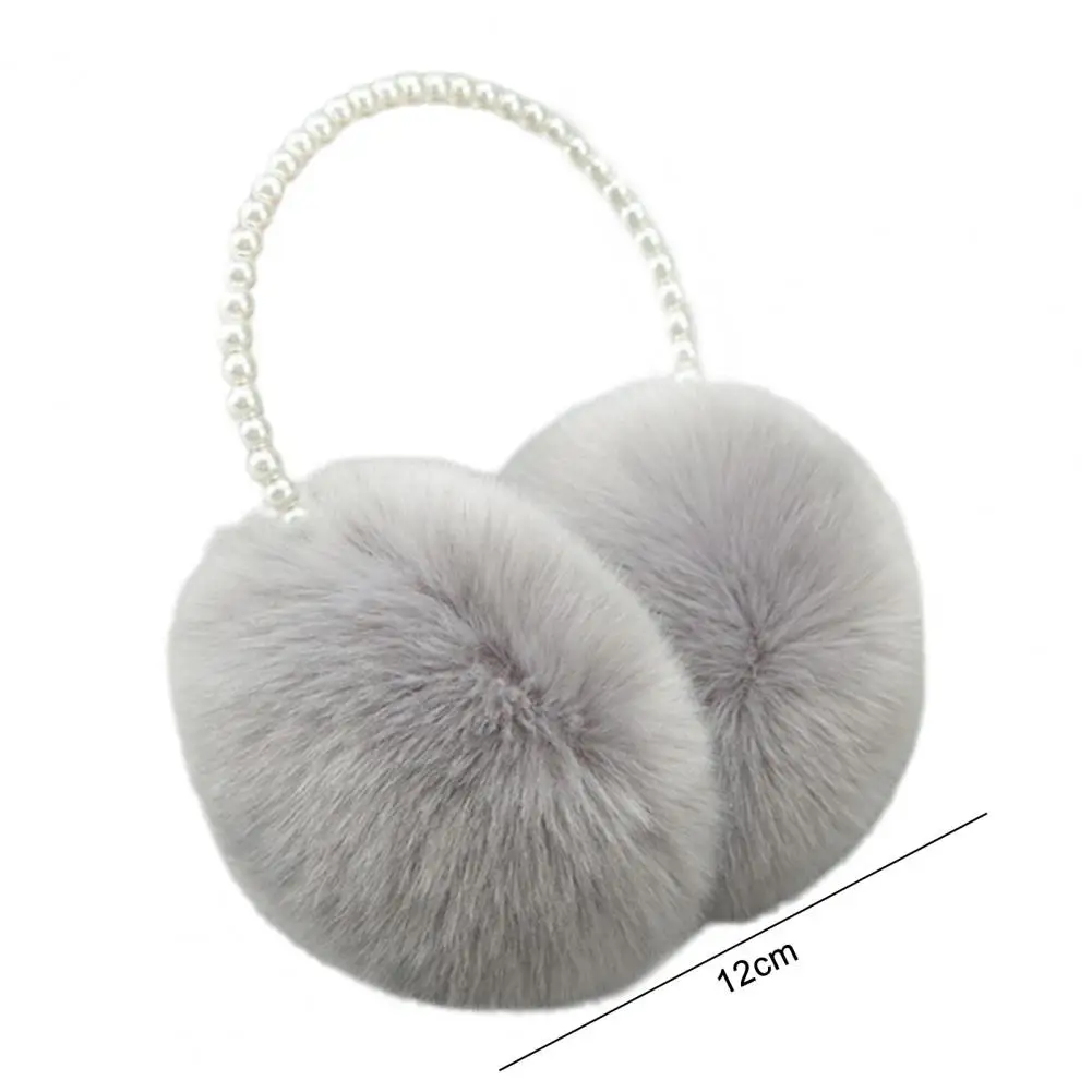 

Fashion Women Earmuff High Toughness Ear Muff Imitation Pearl Decor Cold Winter Women Adults Earmuff Ear Protection