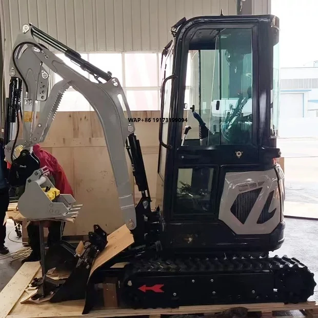 

Quick Delivery CE EPA 1.8Ton Small Excavator Garden Hydraulic Zero Tail Mini Bagger Agriculture Rubber Crawler Micro Digger