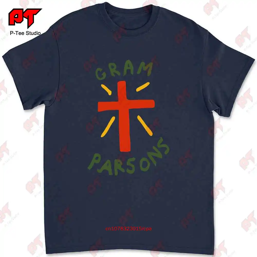 Gram Parsons Cross Design T Shirt 70S American Americana EUGH