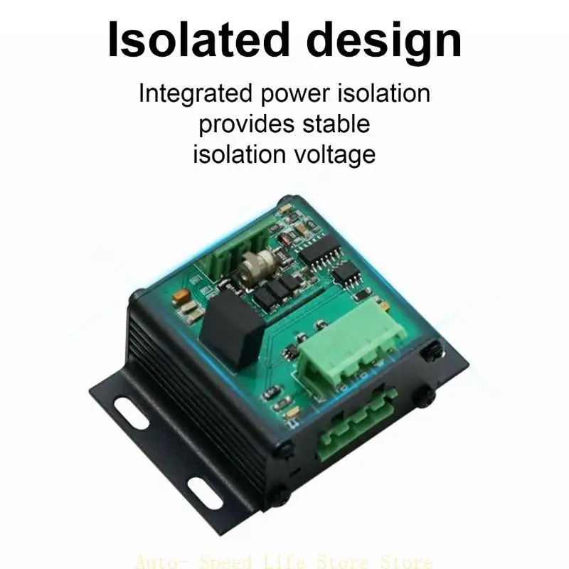 

02DA TTL в RS485 Конвертеры сигналов с изоляцией, SP3485, алюминиевый корпус для промышленных условий