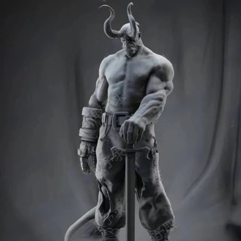 1/24 Schaal Resin Model Kit Hellboy Ongemonteerde Diorama en Ongeverfd Diy Miniaturen Speelgoed Figuur