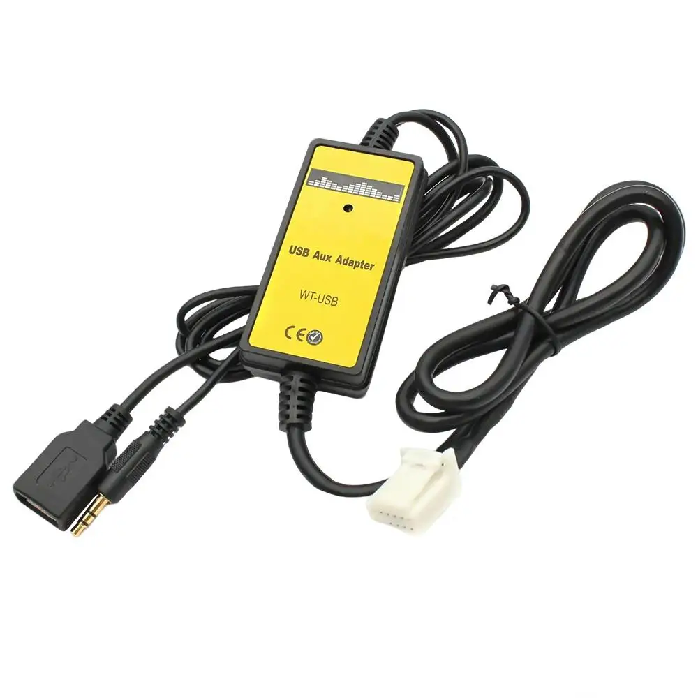 

Автомобильная аудиосистема 6 + 6-контактный USB AUX цифровой входной адаптер для смены компакт-дисков для Toyota