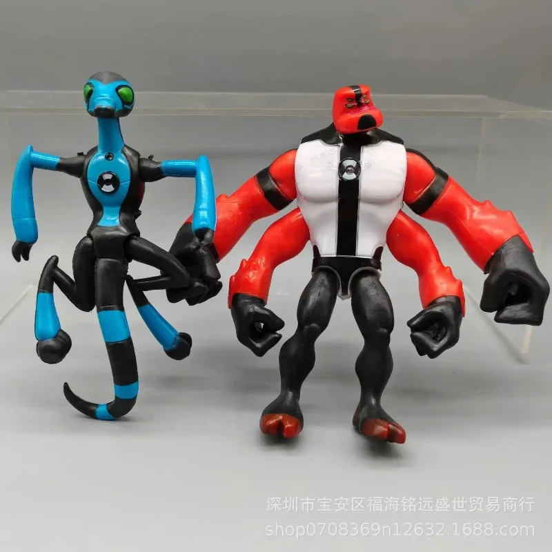 Ben Tennyson Anime Figures 9 Pcs/Set Ben 10 3-12 Figure Ben Four Arms Grey Matter Heatblast Model Ornaments Doll Kids Toys Gifts