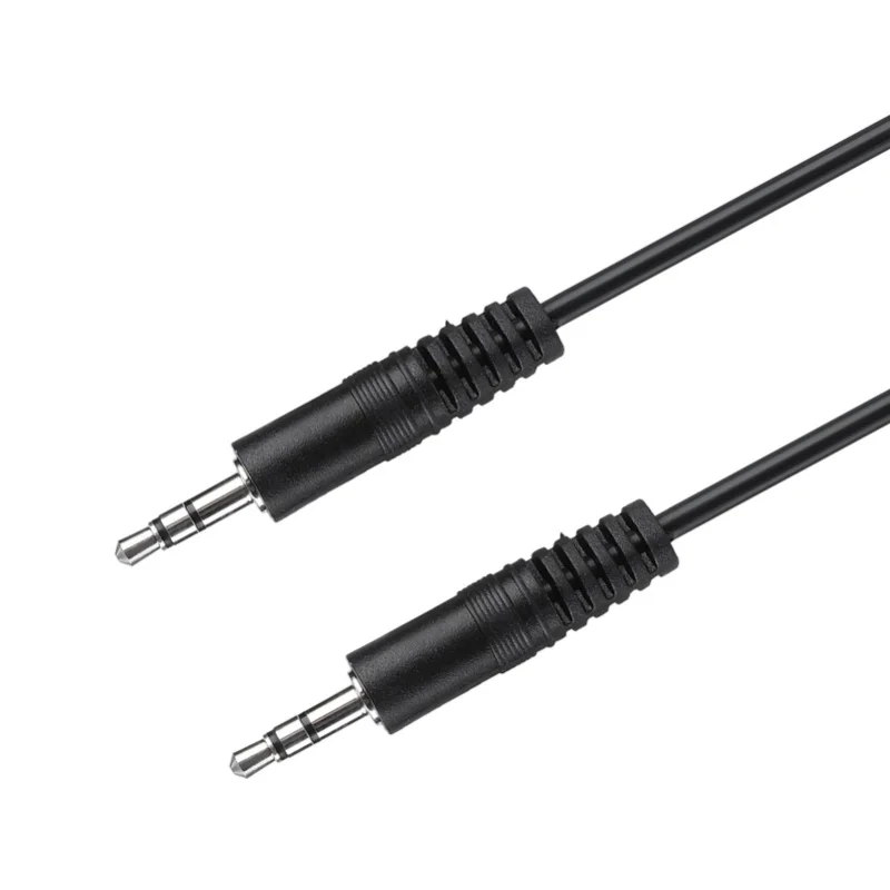 Kabel Audio Terlindung 3.5mm Tembaga Male To Male Untuk Speaker Headset