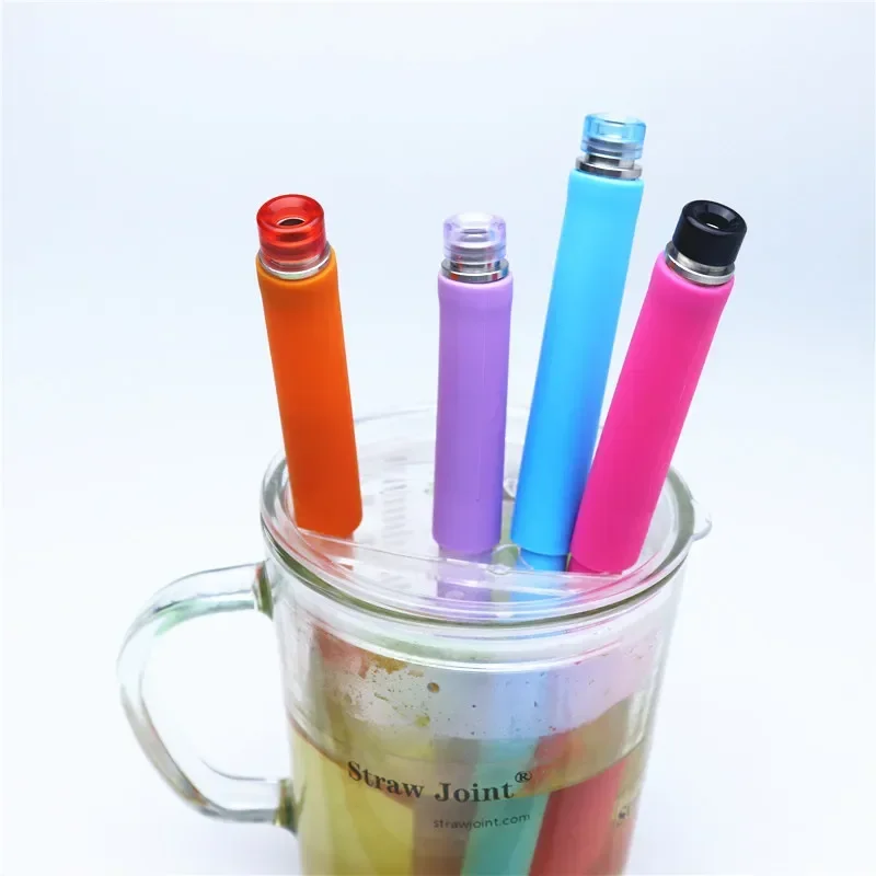 1 قطعة BB صندوق البليت بالتنقيط فوهة | وصلة قش أكريليك من الفولاذ المقاوم للصدأ مدمجة بفم واسع #2