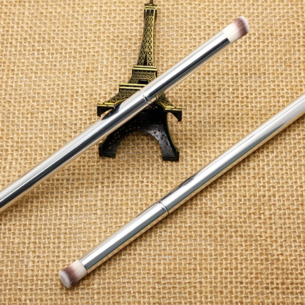 Ensemble de pinceaux pour Nail Art, manche en acier inoxydable, cheveux en Nylon lavables, outil d'art de manucure pour la conception de beauté des ongles, stylo de dessin, 3 pièces