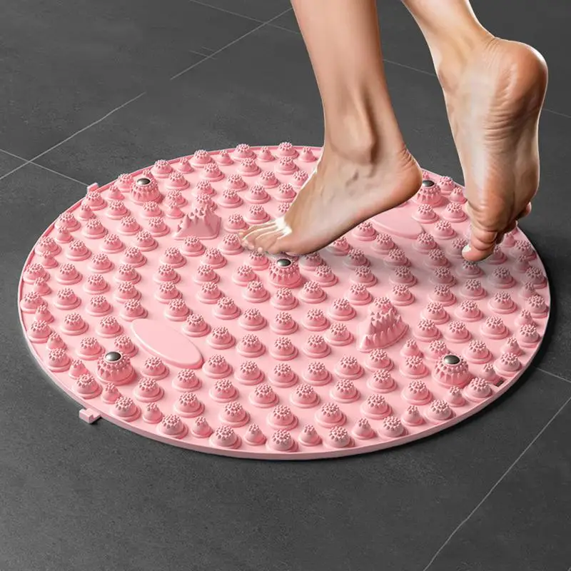 Foot Reflexology Pad Feet Massage Pad Relaxation Massage Mat Walk Stone Massage Tool Portable High Elasticity Acupoint Mat For