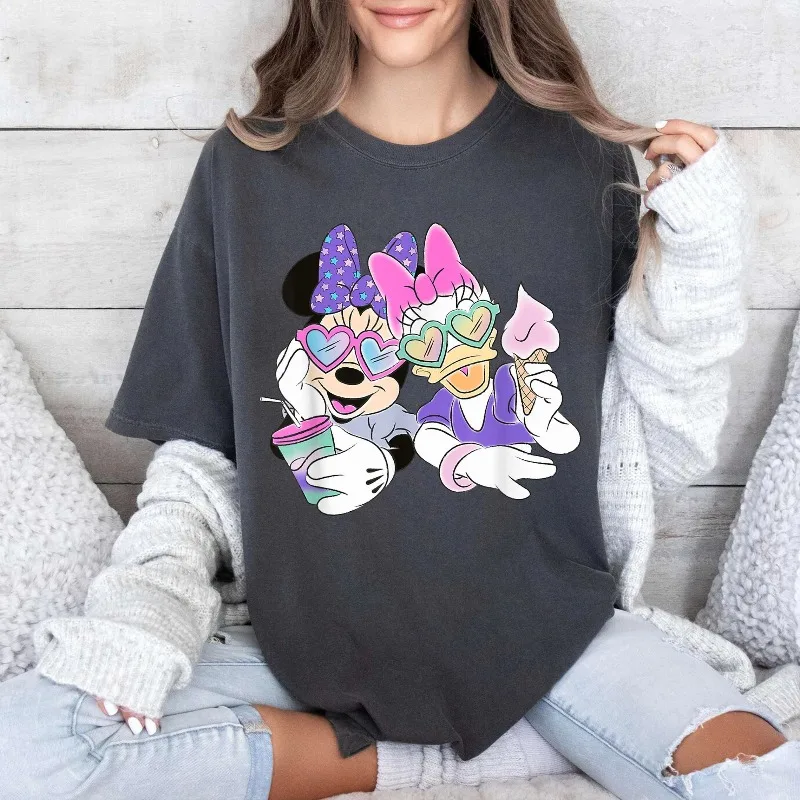 لطيف Besties - قميص ميني وديزي، قميص Besties Disney Trip، Friends Disney Tee، قميص رحلة ديزني للفتيات، هدية ديزني #2