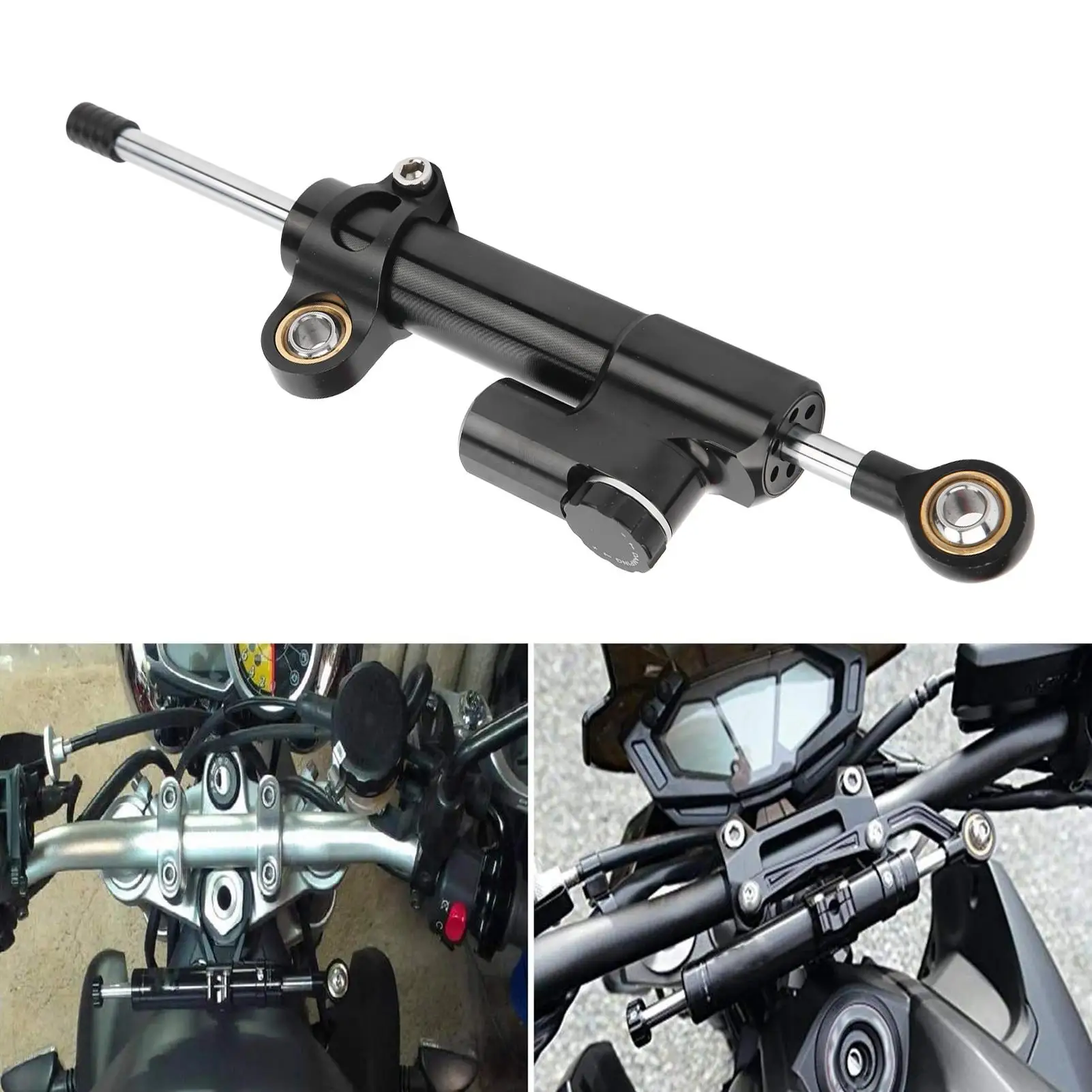 Motorcycle Steering Damper Stabilizer Control Universal Accessory for motorbike