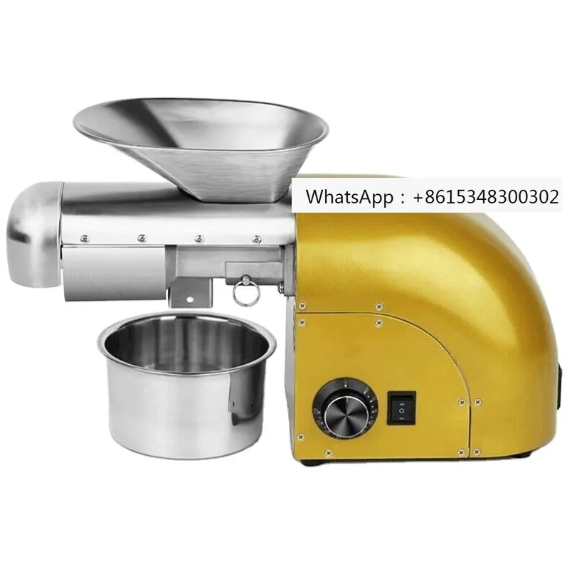 Small Home Use Cooking Oil Extractor Presser Peanut Soybean Sunflower Sesame Seeds Mini Olive Oil Press Machine