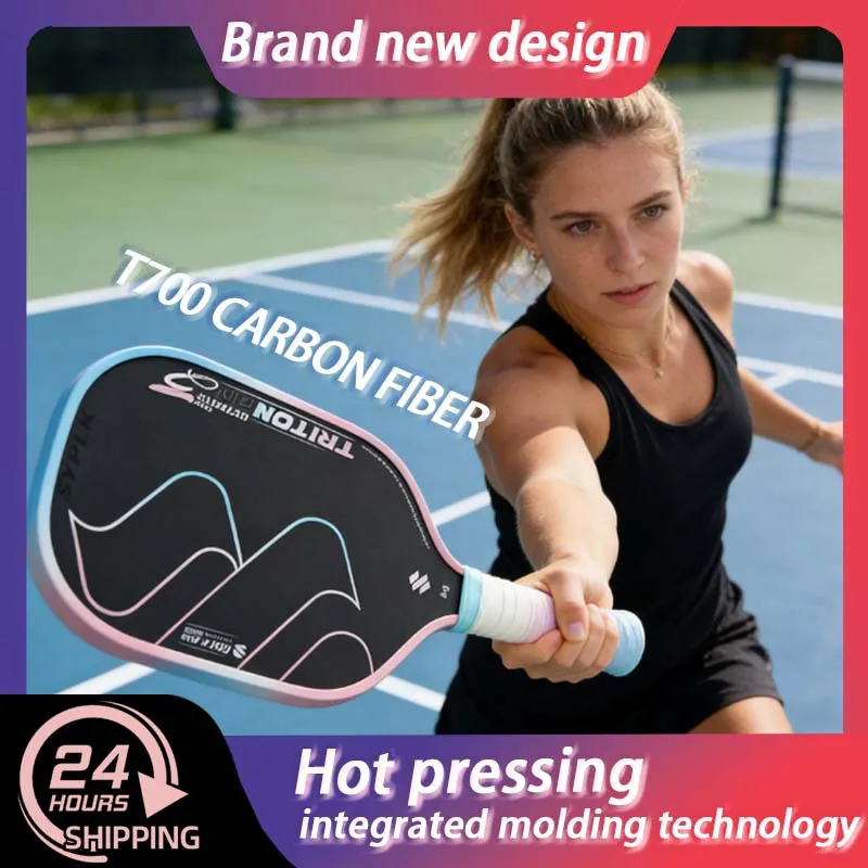 

Carbon Fiber Pickleball Paddle with 16MM Honeycomb Core Lightweight Power And Control Hot Pressing Integrated Molding Technology