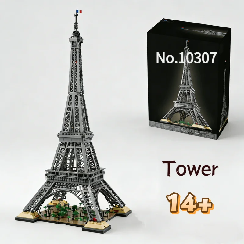 

Набор из 10001 детали: Горячая новинка! Эйфелева башня 1,5 м (10307) — Париж, всемирно известная достопримечательность. Конструктор-модель для подарков на праздники и дни рождения.