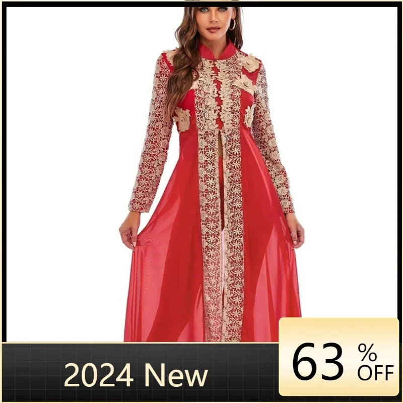 

Customized Abaya Dubai Muslim Sets Dress Kaftan Turkish Islamic Clothing Abayas African Dresses For Women Robe Ensemble Femme Mu