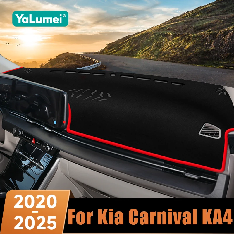 Für Kia Carnival KA4 2020 2021 2022 2023 2024 2025 Auto-Armaturenbrett Sonnenschutzmatte Antireflexions-Pad Hitzeschutz Rutschfeste Abdeckung