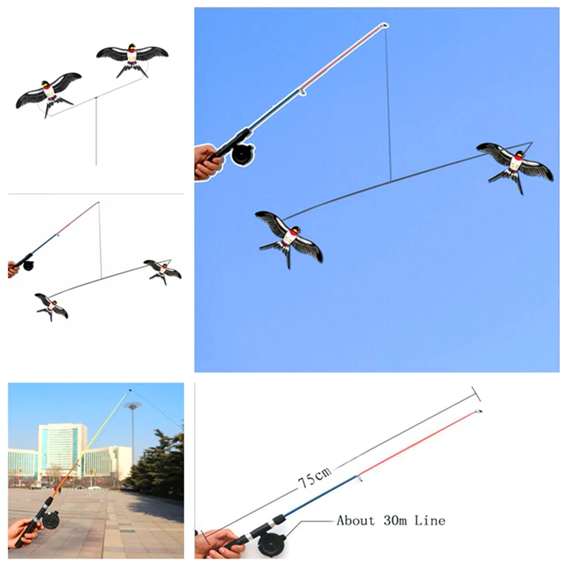 Kostenloser versand Pole Swallow kite angelrute linie outdoor spielzeug für kinder kite tier drachen vogel adler kite fabrik drachen fliegen