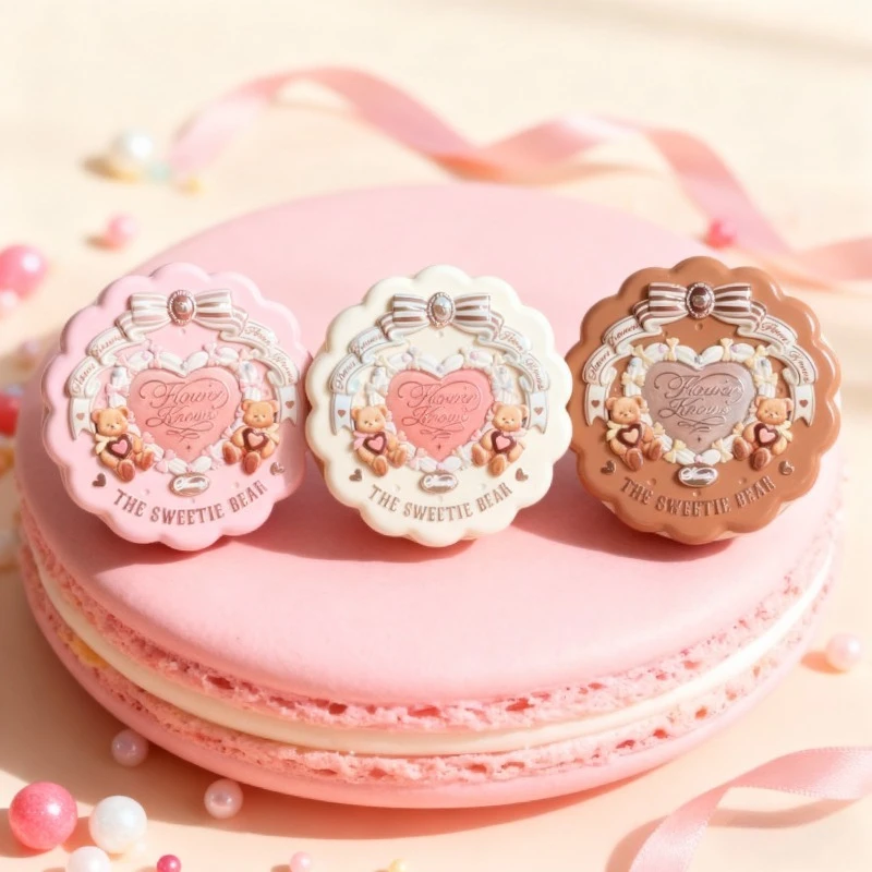 Sweet Bear Satin Embossed Blush Soft Radiant Natural Bright Color Smooth Texture Clear Finish Lightweight Long Lasting Makeup