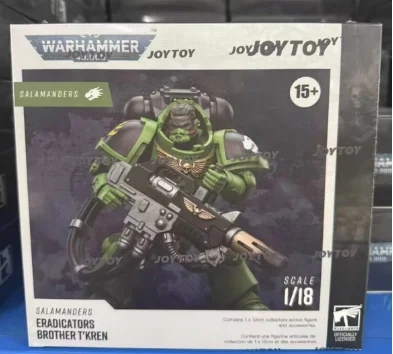 Оригинальная фигурка JIOTOY WARHAMMER 40K Salamanders Eradicators Sergeant Bragar 1/18, модель аниме-персонажа, подарок