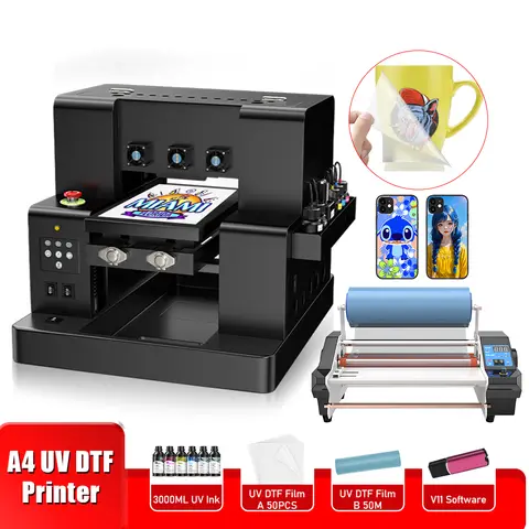 A4 UV Printer UV DTF Impresora A4 For Epson XP600 L805 UV DTF Transfer Film Printing Machine For Phone case Glass Acrylic Print