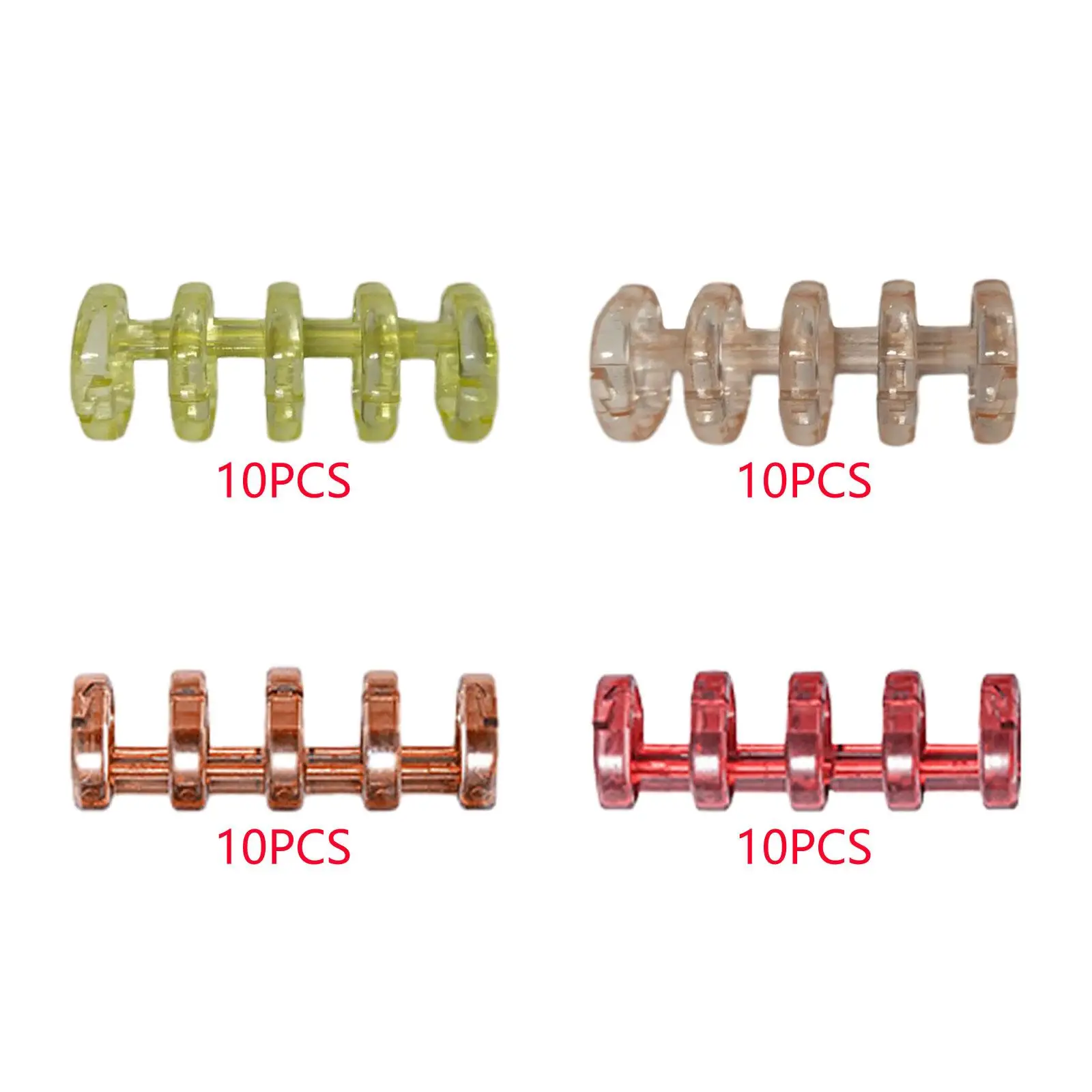 10Pcs Loose Leaf Binder Rings Binding Clips Accessories Durable Loose Leaf Book Rings for Scrapbook Photo Diary Stationery Album