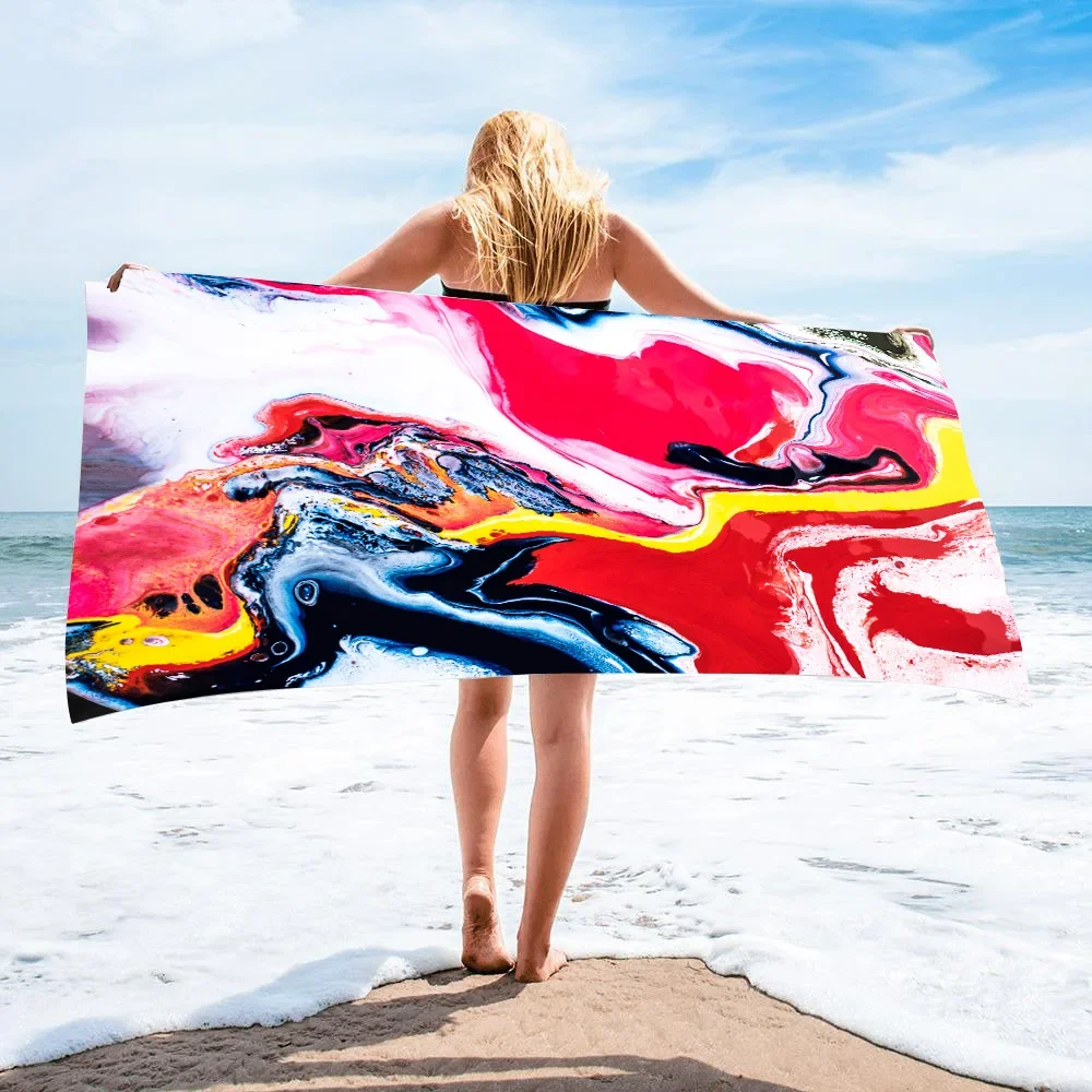 Hot Sale Beach Towels Microfiber Towels Cushion Swimming Personalized Sand Free Quick Dry Sea Surf Poncho Home Decor Women Men