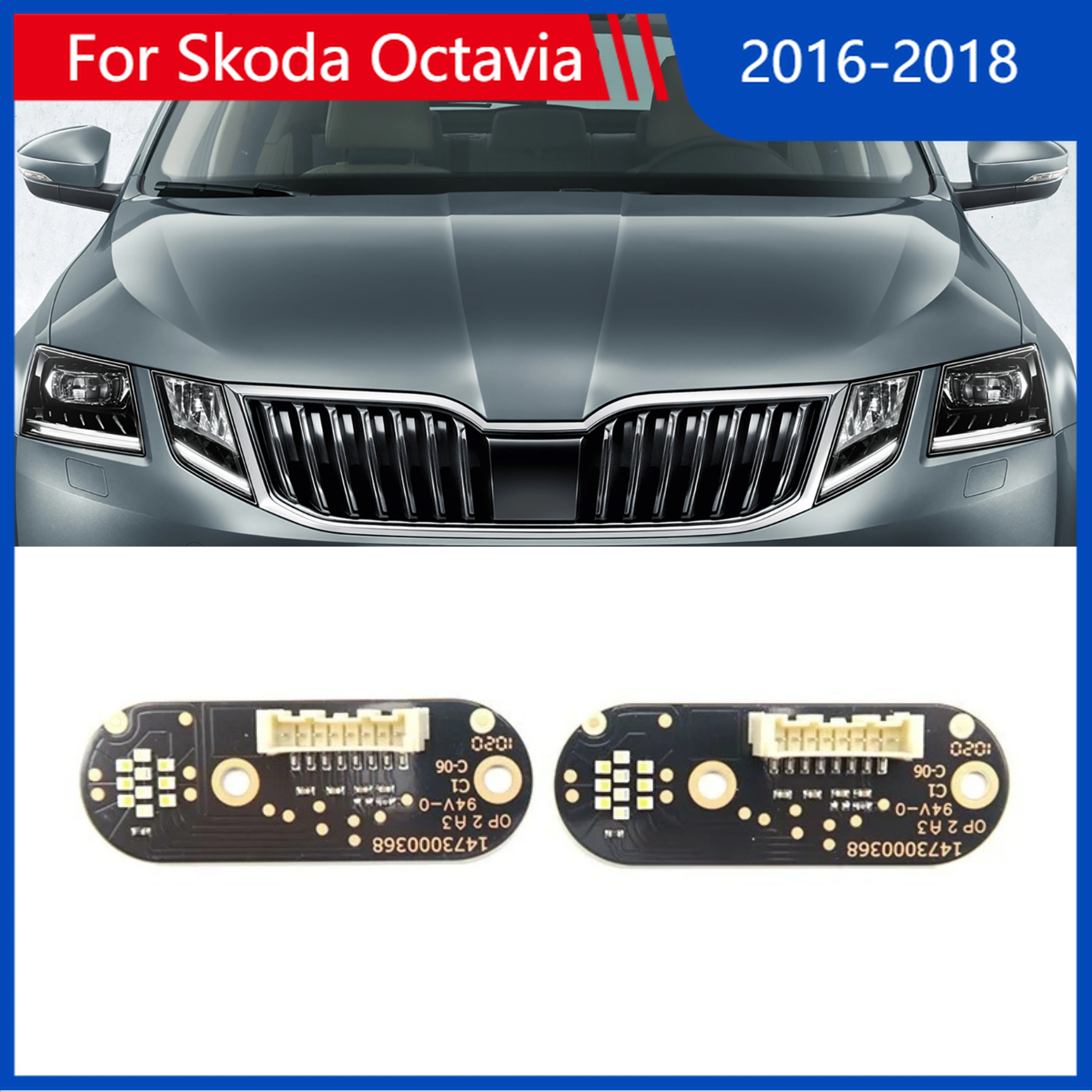 

For Skoda Octavia 2016-2018 Daytime Running Light Angel Eye Chip White Light Ballast Module Car Headlight DRL CHIP OE 1473000368