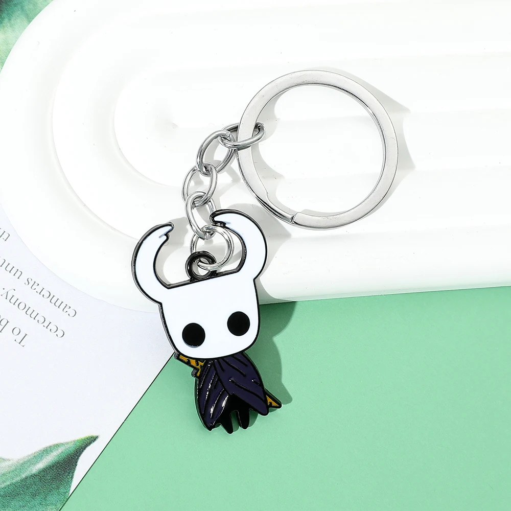 Gra Hollow Knight brelok metalowe breloki śliczne Hornet metalowe wisiorek emaliowany brelok kreskówki llaveros pamiątki prezenty