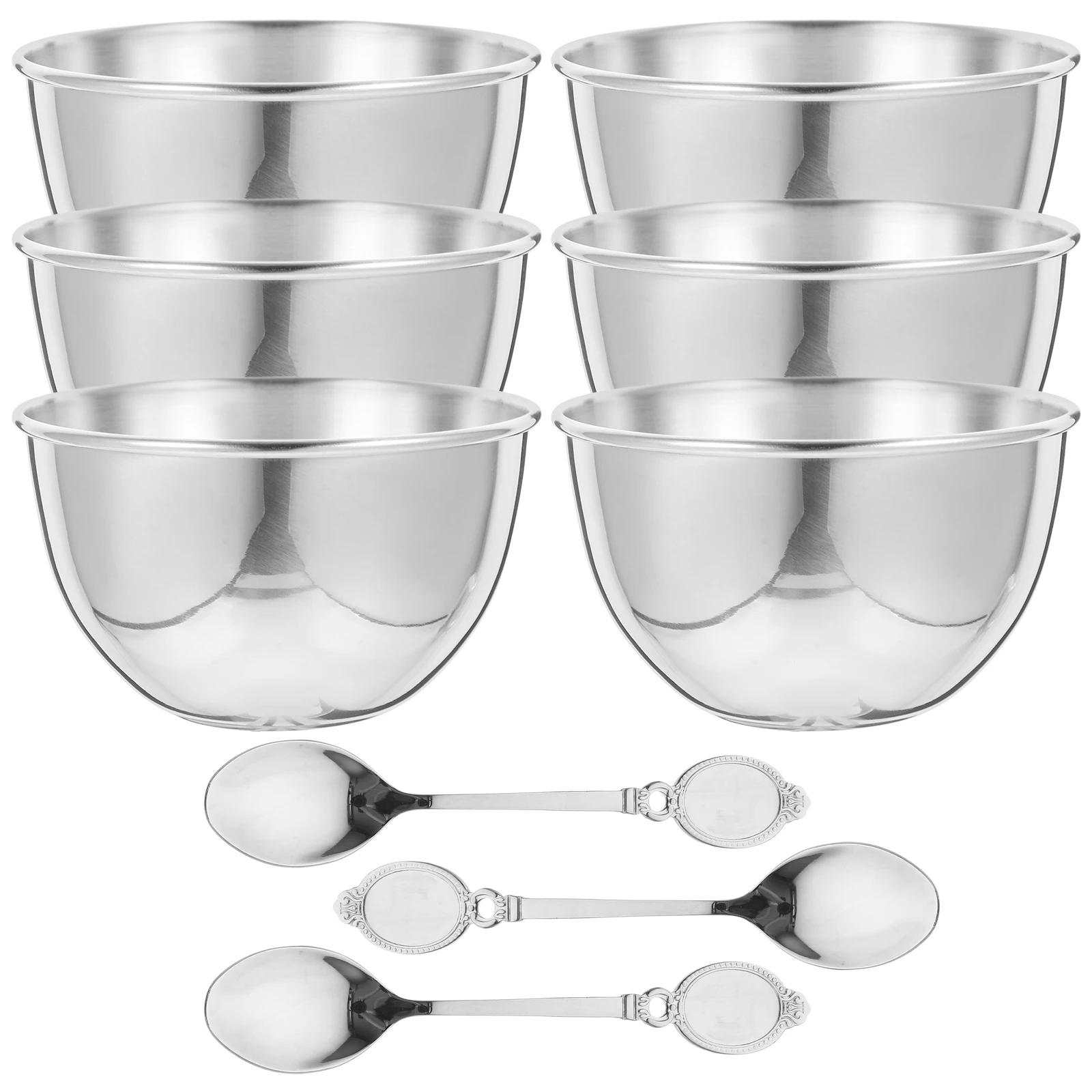 

Dip Bowl Set Round Sauce Dishes Stainless Steel Bbq Plates Pickle Storage Mini Seasoning Bowls Kitchen Supplies