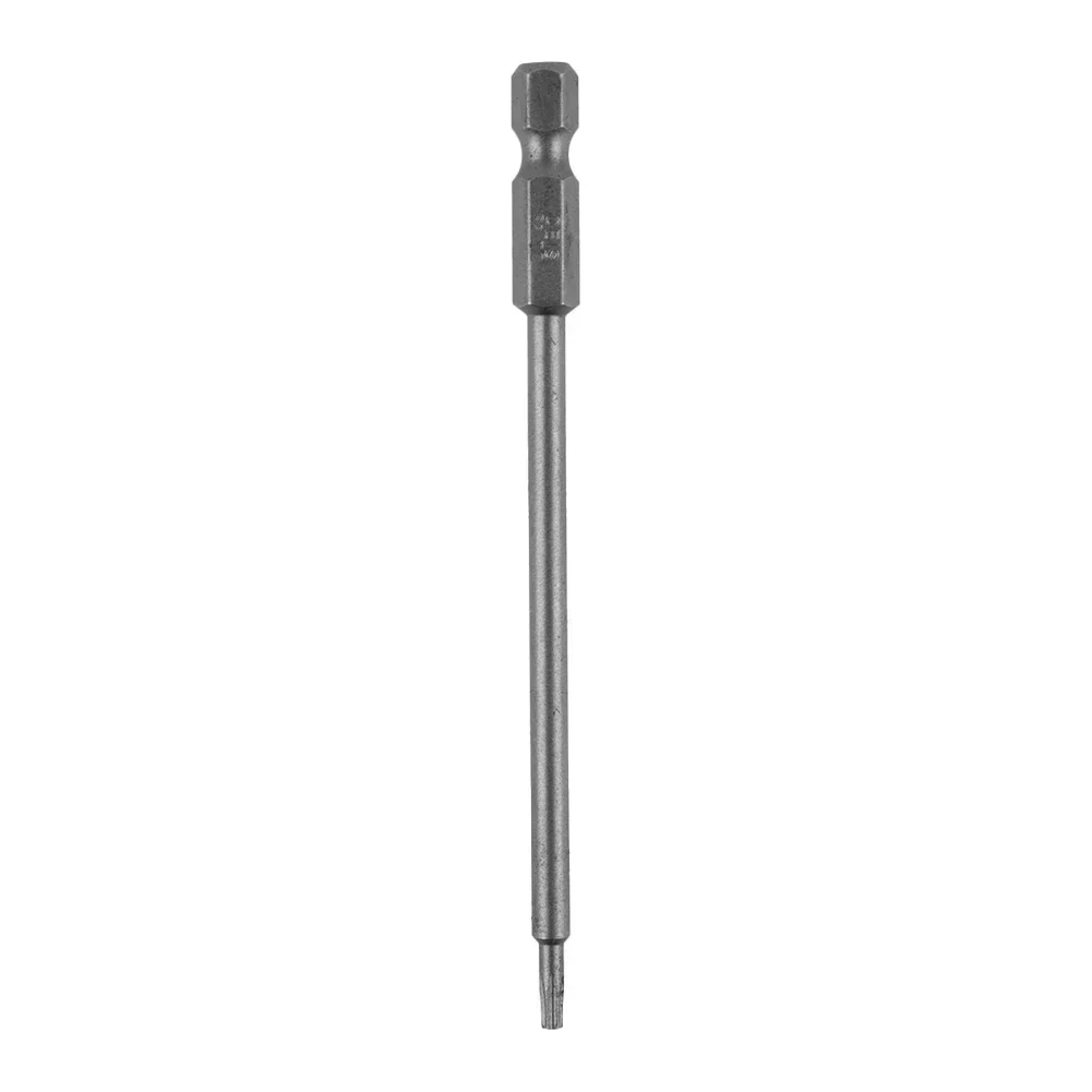 

Torx Head Screwdriver Bit 6.35mm 1 4 Inch Shank 1pc T6-T40 100mm 3.94in Alloy Steel Hexagonal Plummer Magnetic