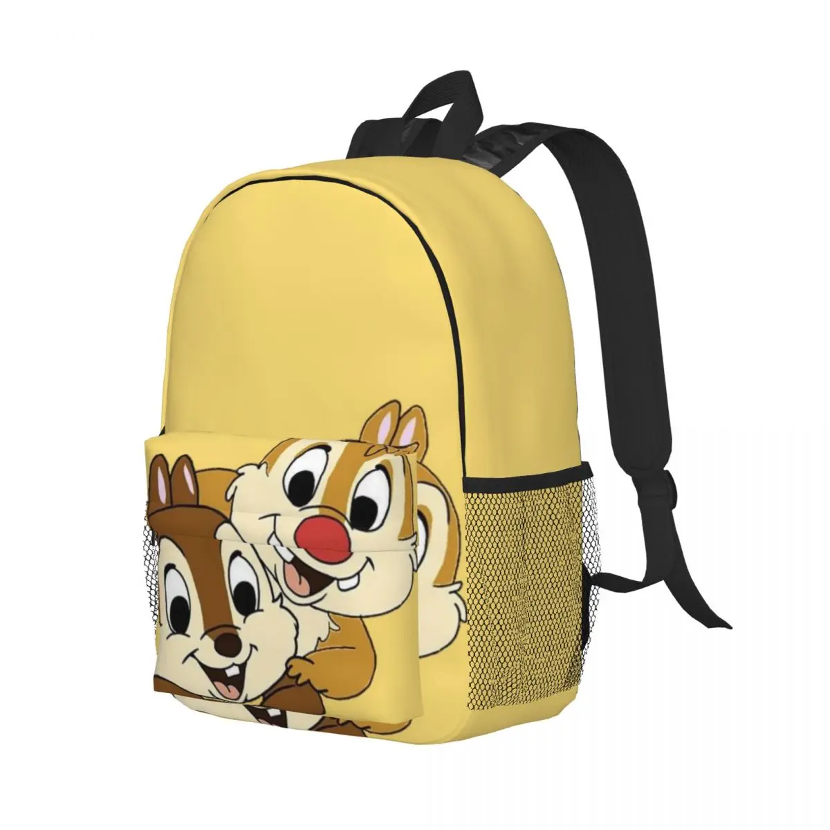 Mochila compacta Chip & Dale de 15 polegadas – bolsa leve e elegante, perfeita para estudantes e viajantes