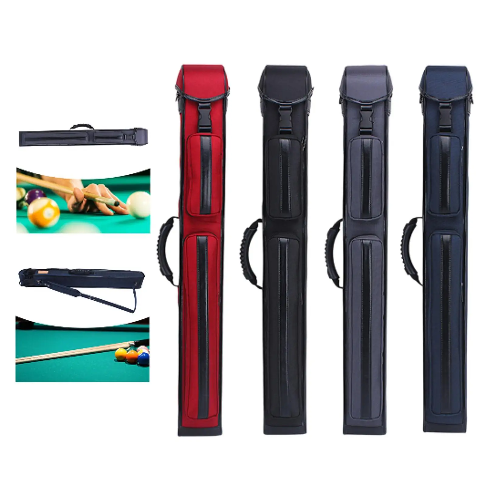 

Чехол для бильярдного кия, парусиновые портативные аксессуары для бильярда с плечевым ремнем, легкий компактный чехол для хранения бильярдного кия с защитой от царапин