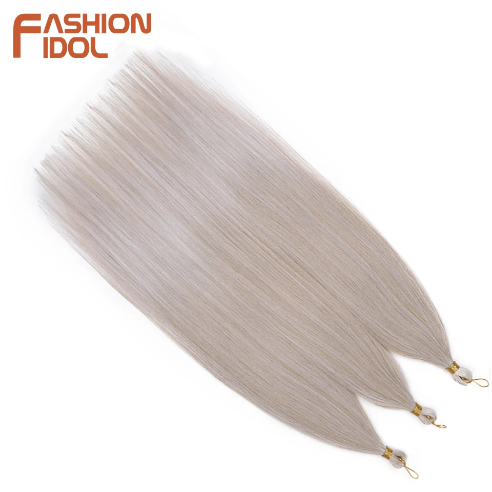 Ariel Steil Haar Bundels Gehaakte Vlechten Haar Synthetische 28 Inch 3 Stuks Vlechten Haar Ombre Blonde Yaki Gehaakte Hair Extensions