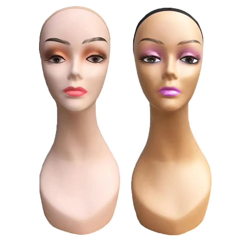 

Plastic Mannequin Model Head for Display Wigs Plastic Mannequin Head For Wig Stand For Wigs Display Making Wigs Manikin Head