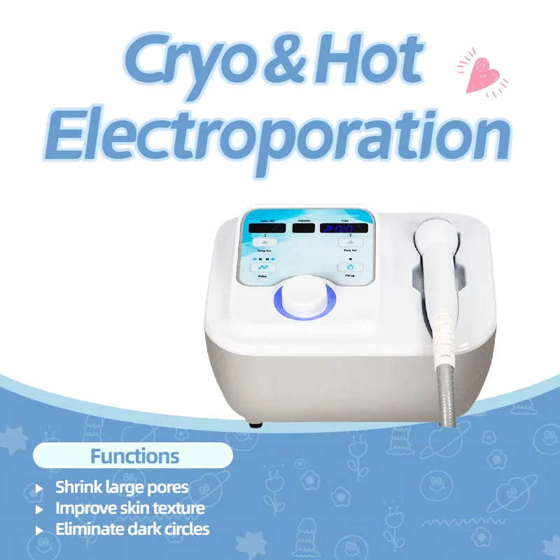 

Short Time Restoring Water Balance Portable Cool Hot EMS For Skin Tightening Anti Puffiness Facial Electroporation Beauty Device