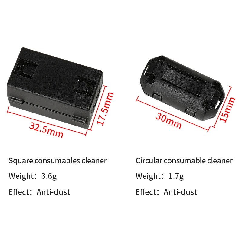 2pcs 3D Printer Parts PLA ABS TPU PETG Filament Filters Cleaner Dust Removal Anti-static Wiped Off Debris Nozzle for Ender 3