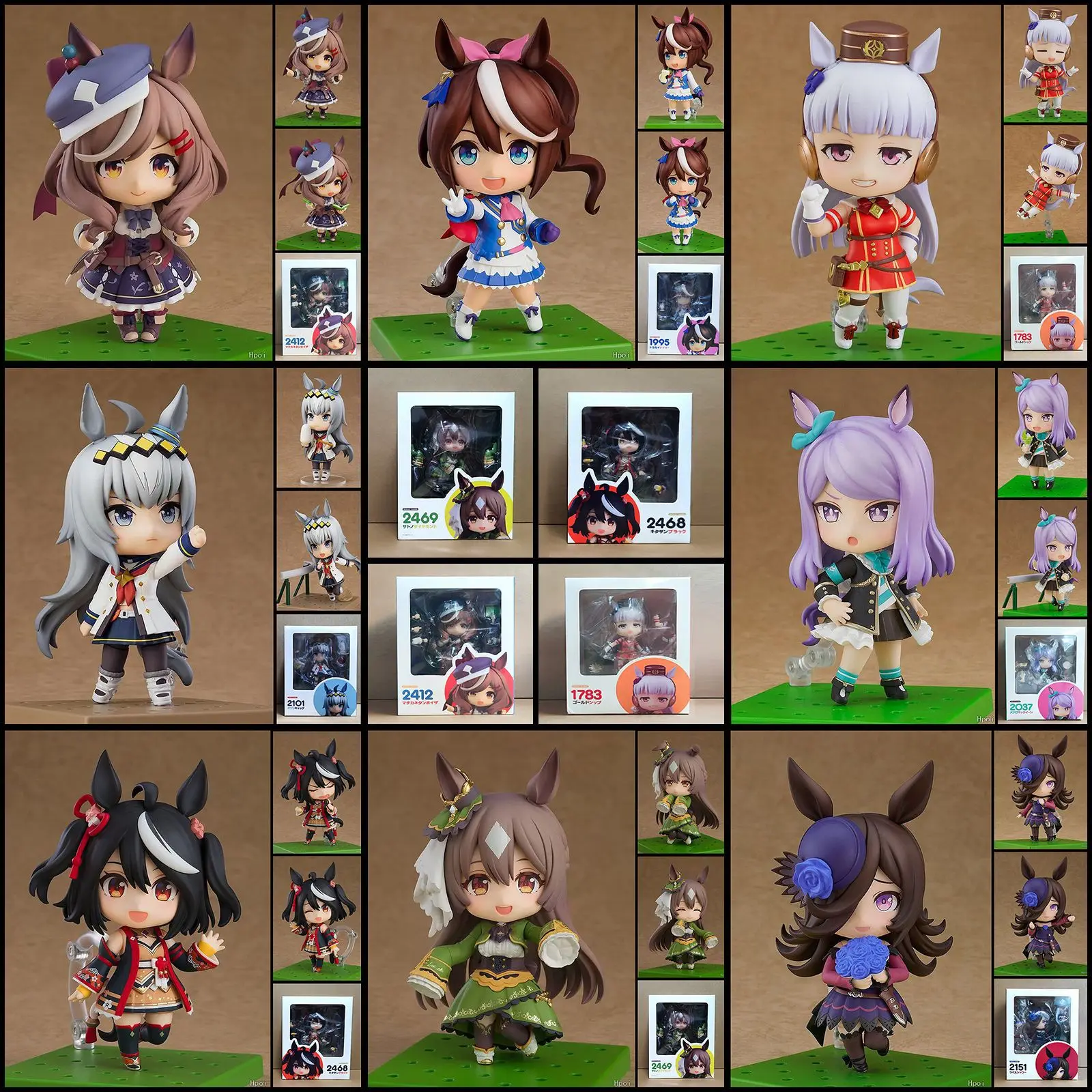 # 2469 Umamusume Pretty Derby Rijst Douche Anime Figuur Tokai Teio/Oguri Cap/Goud Schip Action Figure Volwassen Model Pop speelgoed Geschenken