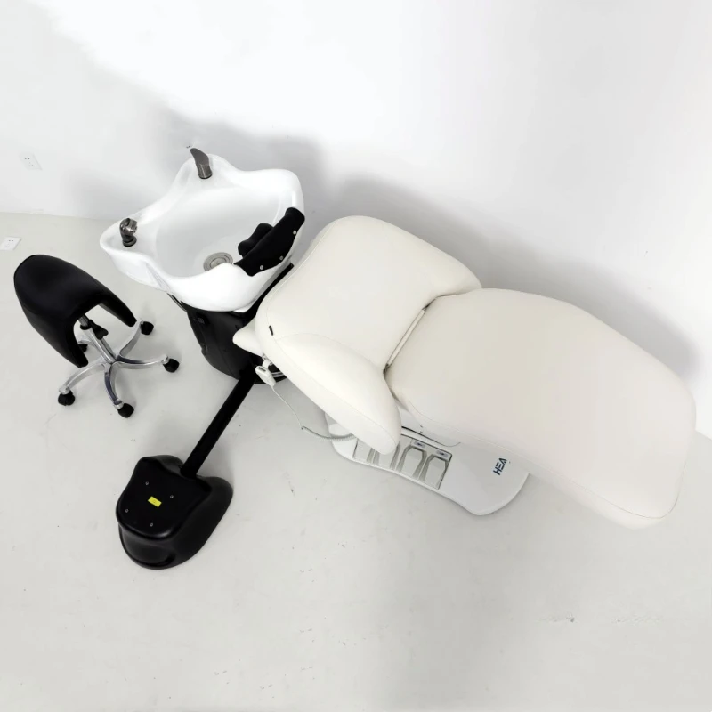 Split Physiotherapy Electric Lifting Hair Shampoo Bed Chair Face Wash Bed Mobile Head Basin