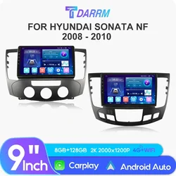 For HYUNDAI SONATA NFC 2009-2010 Car Screen Radio Android 12 GPS Automotivo Multimedia Carplay Screen Stereo Player