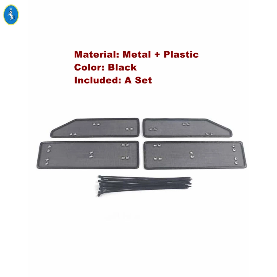 

Metal Car Accessories Front Grille Insert Net Insect Screening Mesh Cover Trim Protection For Toyota Corolla Cross 2021 - 2025