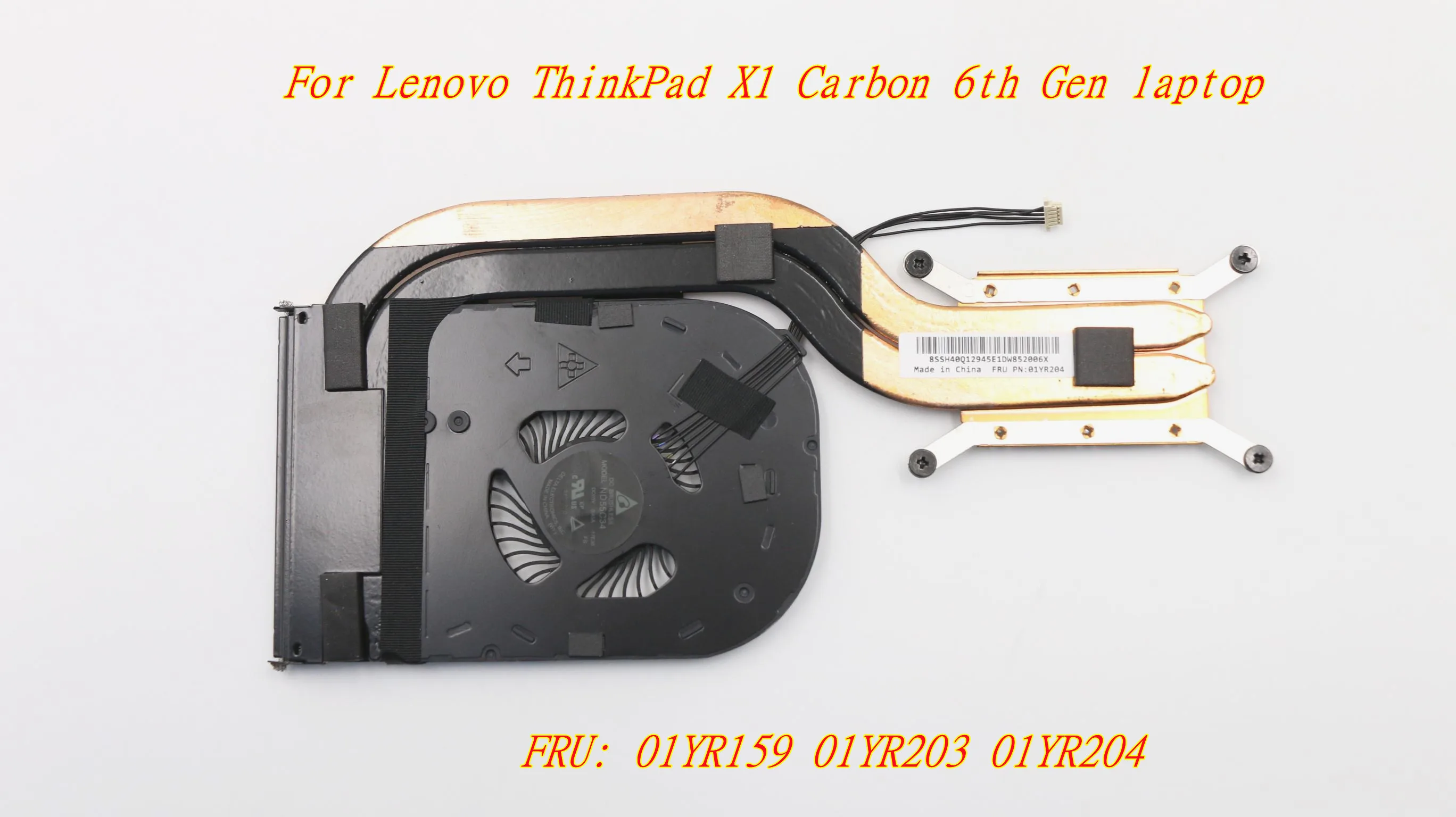 

New/Orig For Lenovo ThinkPad X1 Carbon 6th Gen laptop CPU cooling Heatsink&Fan FRU: 01YR159 01YR203 01YR204