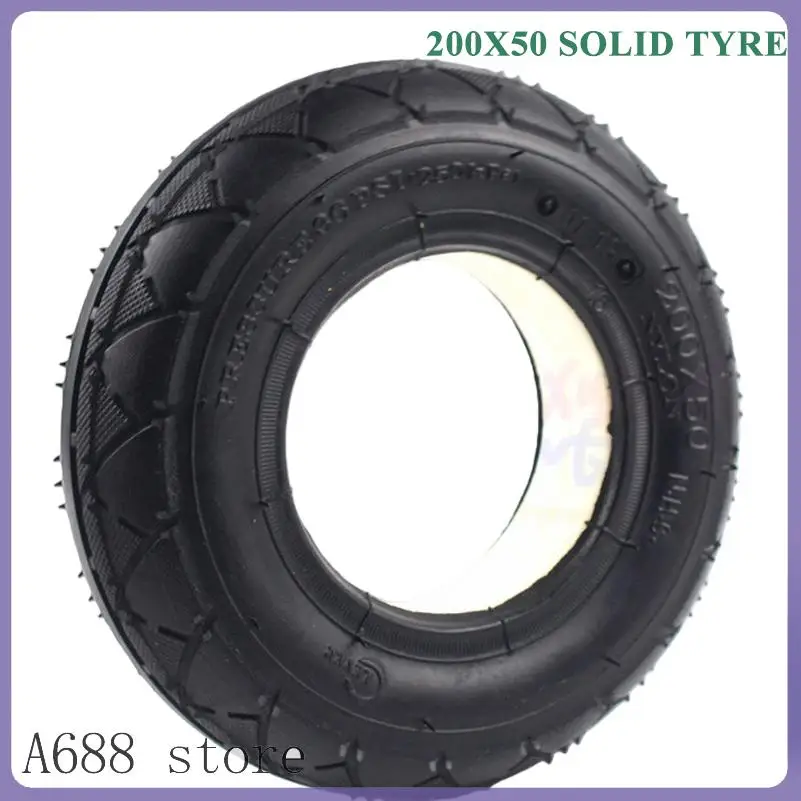 

8 Inch 200x50 Solid Filled Tire for Mini Electric Scooter Razor E100 E125 E200 Tubeless Non Pneumatic Explosion Proof Tire