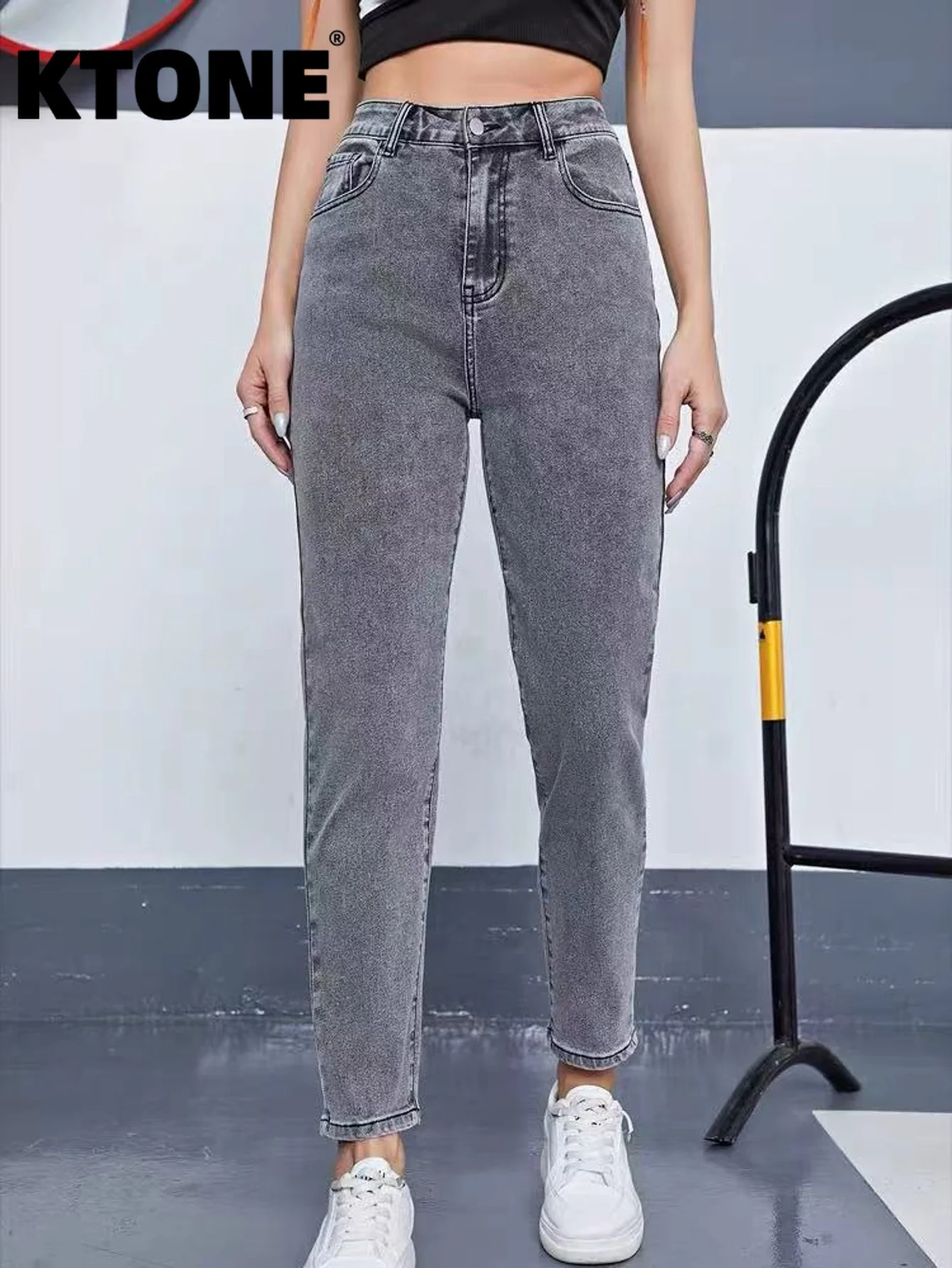 

Серые обтягивающие джинсы для мужчин, унисекс, в стиле Y2K, оригинальные классические модные брюки. Аксессуары и ремни в комплект не входят.