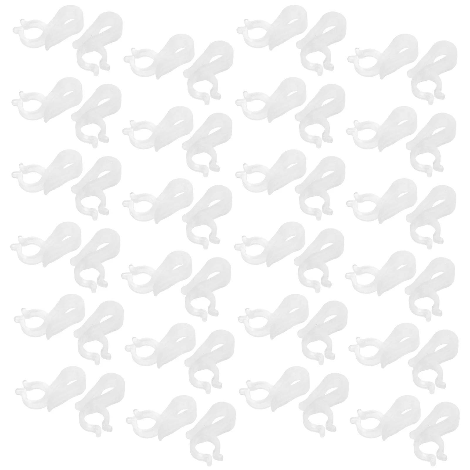 

100Pcs Outdoor Xmas Light Hooks Plastic Christmas Gutter Clips for Holiday Festival String Lights Mini Hooks for Hanging